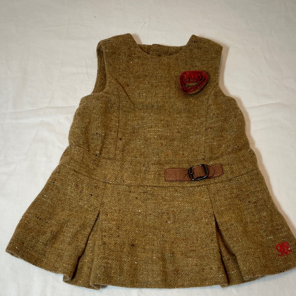 6-9M Mexx Multicolor Tan Tweed Dress